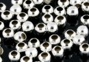 Decorative beads, silver 925 plated with rhodium, 2mm - x20