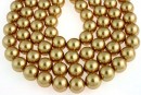 Ideal premium pearls, bright gold, 6mm - x50