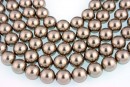 Ideal premium pearls, bronze, 3mm - x100