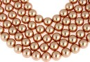 Ideal premium pearls, rose gold, 4mm - x100
