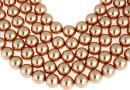 Ideal premium pearls, shine powder almond, 6mm - x50