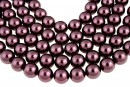 Ideal premium pearls, burgundy, 8mm - x50