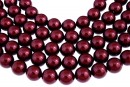 Ideal premium pearls, bordeaux, 6mm - x50