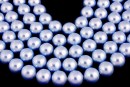 Ideal premium pearls, light blue, 12mm - x10