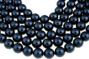 Ideal premium pearls, night blue, 4mm - x100