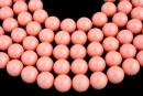 Ideal premium pearls, pink coral, 8mm - x50