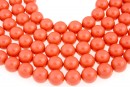 Ideal premium pearls, coral, 6mm - x50