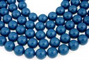Ideal premium pearls, blue sapphire, 4mm - x100