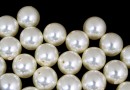 Ideal single hole pearls, cream, 8mm - x2