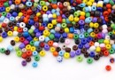 Sand beads, mix opaque 4mm - x100g