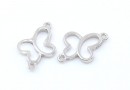 Link fluture, argint 925 placat cu rodiu, 13mm - x1