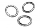 Zale nesudate argint 925 placate cu rodiu, 3.8x0.8mm - x10