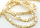 Margele sidef natural golden sand, stea, 6mm