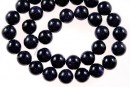 Margele piatra soarelui albastru, Blue goldstone, round, 12mm
