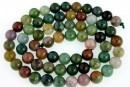 Indian agate, round, 8mm