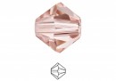 Preciosa, margele bicone, rose peach, 4mm - x40