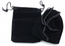 Saculet catifea, negru, 7x5cm - x5