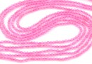 Margele Cuart roz, rotund fatetat, 2.3mm