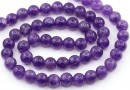 Margele Ametist, rotund, 6.5mm