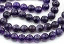Margele Ametist intens, rotund, 10mm