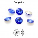 Preciosa rivoli, sapphire, 12mm - x2