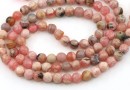 Margele Rodocrozit, rotund, 4mm