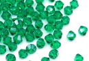 Swarovski, margele bicone, Majestic Green, 4mm - x20