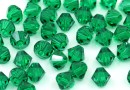 Swarovski, margele bicone xilion, Majestic Green, 6mm - x10