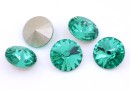 Swarovski, rivoli, ReCreated Caribbean Green, 8mm - x2