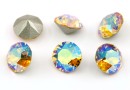 Swarovski, chaton ss39, Light Topaz Shimmer, 8mm - x2