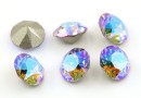 Swarovski, chaton ss34, Violet Blue AB, 7mm - x2