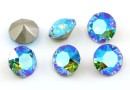 Swarovski, chaton ss39, Light Turquoise Blue AB, 8mm - x2