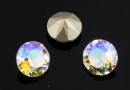 Swarovski, chaton ss34, Crystal Blue AB, 7mm - x2