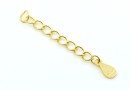 Lantisor martor extensie, ag925 placat cu aur light, 31mm - x1
